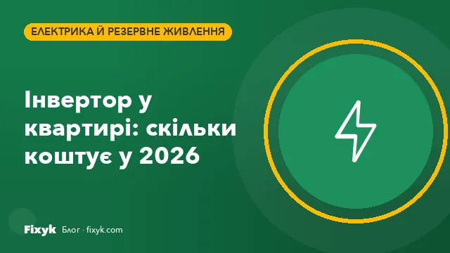 Скільки коштує підключити інвертор у квартирі у 2026 році