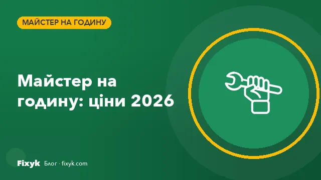 Майстер на годину: ціни на дрібні роботи у 2026 році