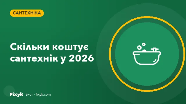 Скільки коштують послуги сантехніка у 2026 році: ціни на популярні роботи